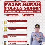 Jangan Lupa! Besok Polres Sidrap dan Bulog Gelar Pasar Murah Dalam Rangka Hari Bhayangkara