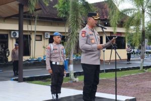 Kapolres Pinrang Pimpin Apel Jam Pimpinan