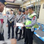 Satlantas Polres Pinrang Berikan Materi TPTKP Laka Lantas Pada Siswa Latja