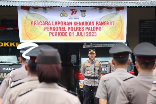 Kapolres Palopo Pimpin Kenaikan Pangkat Personil TMT 1 Juli 2023