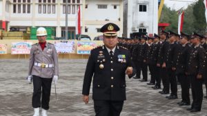 Kapolres Toraja Utara Pimpin Upacara HUT Bhayangkara ke 77