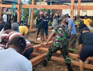 Warga Wanio Apresiasi Babinsanya Atas Dedikasinya Dalam Melaksanakan Tugas Dan Tanggung Jawab