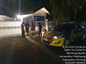 Tekan Angka Kriminalitas, Polsek Watang Sawitto Rutin Laksanakan Patroli Malam