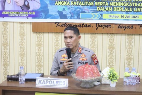 Kapolres Sidrap Pimpin Pelatihan Pra Operasi Patuh Pallawa 2023, Ini Penekanannya kepada Personel