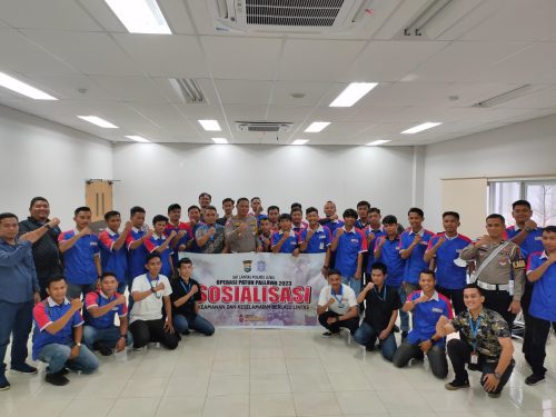 Sat Lantas Polres Luwu Sosialisasikan Operasi Patuh Pallawa 2023 Ke Karyawan Indomarco