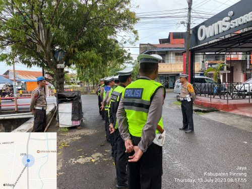 Satlantas Polres Pinrang Melaksanakan Hari ke Empat Operasi Patuh Pallawa 2023 dilakukan dengan Humanis