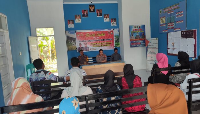 Ini Penyampaian Kapolsek Watang Sawitto Kepada Masyarakat Saat Jumat Curhat Di Kelurahan Salo