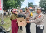 Hari ke-6 Ops Patuh Pallawa 2023, Satlantas Polres Sidrap Tilang Pengendara Tanpa Plat Hingga Bagi Helm