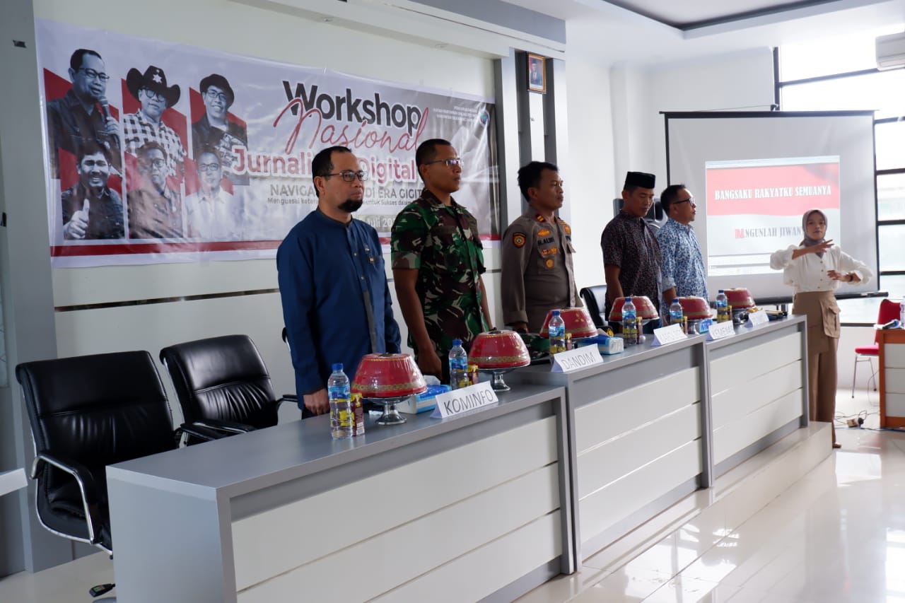 Hadir Dalam Pembukaan Workshop Digital PD IWO Sidrap, Dandim 1420 Sidrap : Langkah positif Dalam Meningkatkan Kualitas Jurnalistik Digital