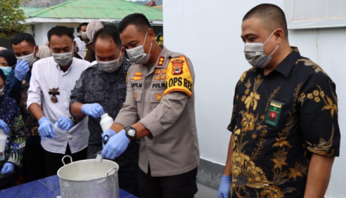 Polres Palopo Bersama Kejari Musnahkan Barang Bukti Narkoba