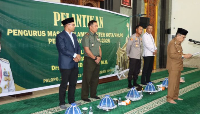 Kapolres Palopo Hadiri pelantikan Pengurus Masjid Islamic Center