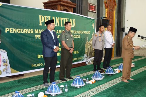 Kapolres Palopo Hadiri pelantikan Pengurus Masjid Islamic Center