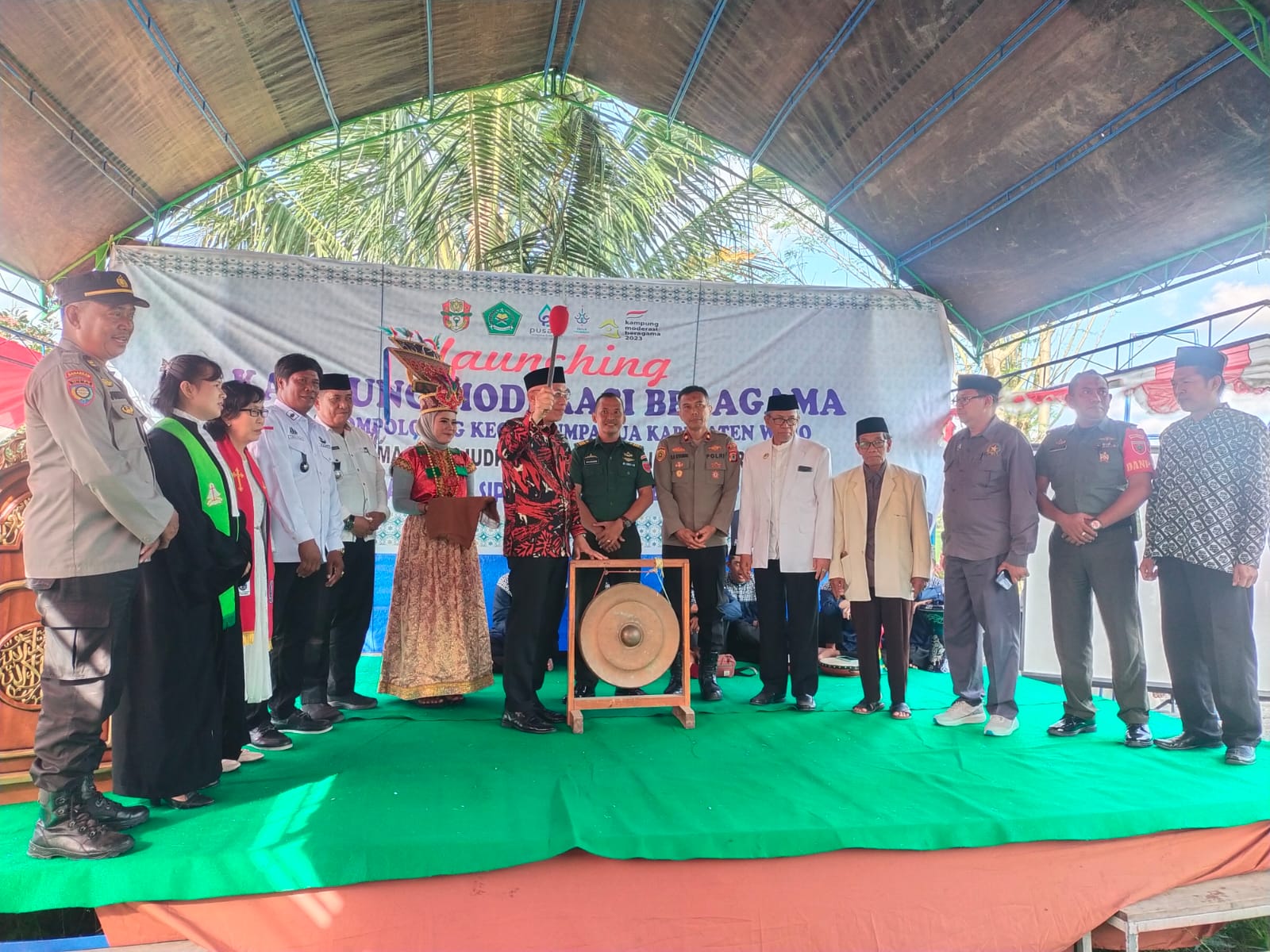 Lounching Kampung Moderasi Beragama Berjalan Sukses Di Pitumpanua