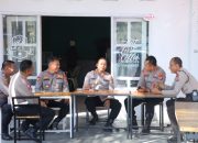 Mempererat Silaturahim, Kapolres Pinrang Coffee Morning Bersama PJU Polres Pinrang