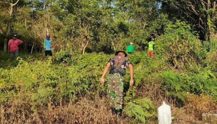 Kolaborasi Sukses: Koramil Panca Lautang dan Warga Bersatu dalam Karya Bakti untuk HUT RI ke-78