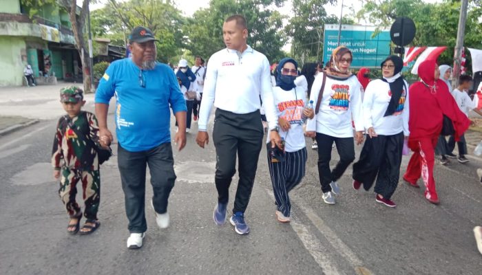 Dukungan Penuh Gubernur Sulsel dan Dandim Sidrap dalam Gerak Jalan Santai Anti Mager