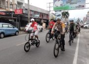 Dengan Bersepeda Cara Kapolres Palopo Pastikan situasi Kamtibmas Kota Palopo Aman Dan Terkendali
