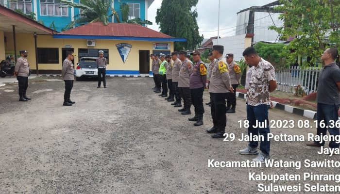 Ini Arahan Kompol Saharuddin Saat Pimpin Apel Pagi Personil