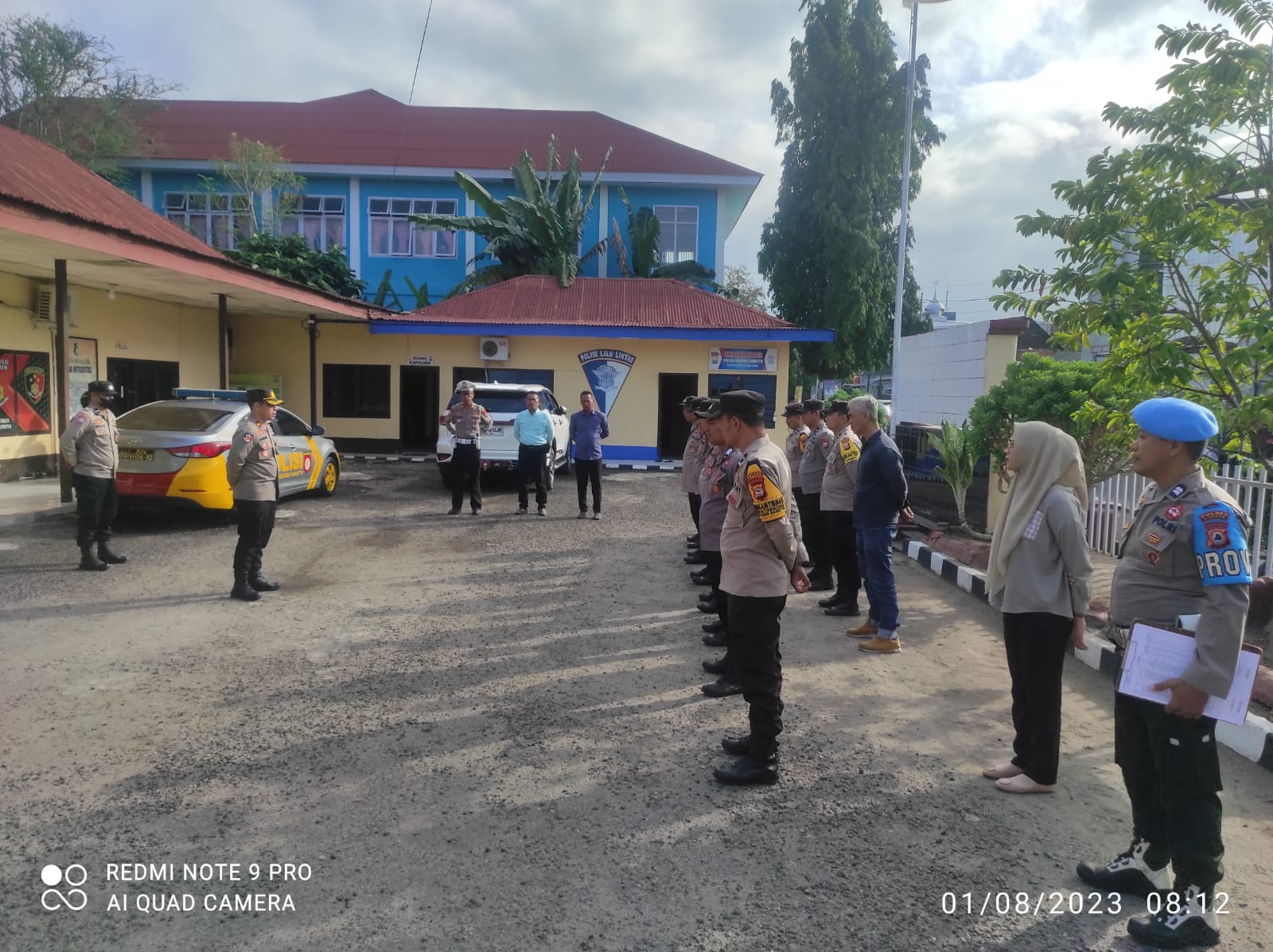 Kapolsek Watang Sawitto Pimpin Apel Pagi Personil