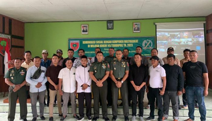 Giat Komsos dengan Kommas di Wilayah Korem 141/TP Membahas “Moderasi Beragama dan Tantangan Polarisasi di Indonesia”