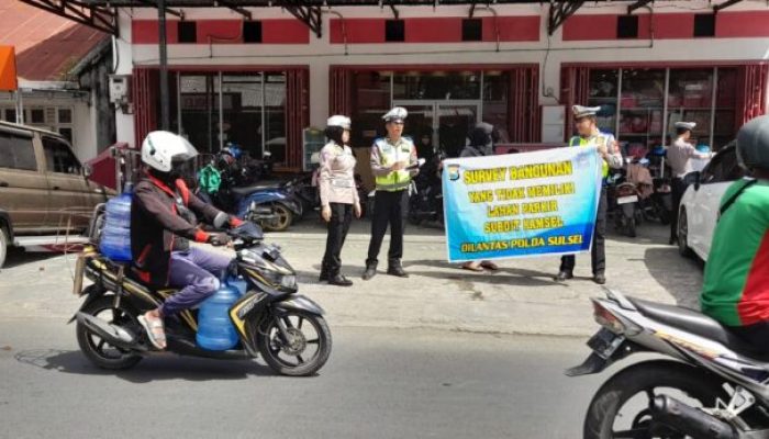 Satlantas Polres Bone Dampingi Subdit Kamsel Ditlantas Polda Sulsel Survey Bangunan