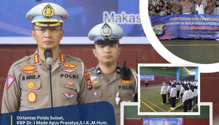 KBP I Made Agus Prasatya Lepas Kontingen Bola Voli Untuk Mengikuti Turnamen Kapolri Cup 2023 di Bali