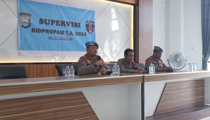 Tingkatkan Pengawasan Kepada Personel, Polres Toraja Utara Terima Tim Supervisi Bid Propam Polda Sulsel