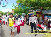 Ciptakan Kamseltibcar Lantas Personil Polsek Watang Sawitto Lakukan Pengaturan Lalu lintas