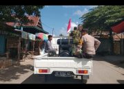 Bhabinkamtibmas Polsek Watang Sawitto Imbau Masyarakat Kibarkan Bendera Merah Putih