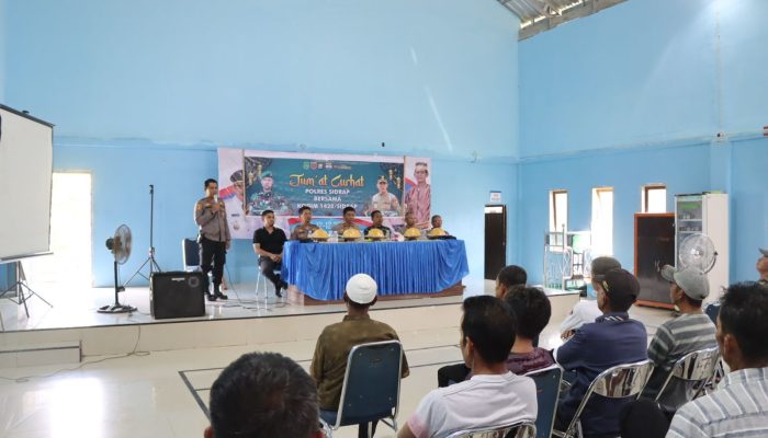 Kapolsek Pitu Riase Dampingi Wakapolres Sidrap Dengar Curhatan Warganya