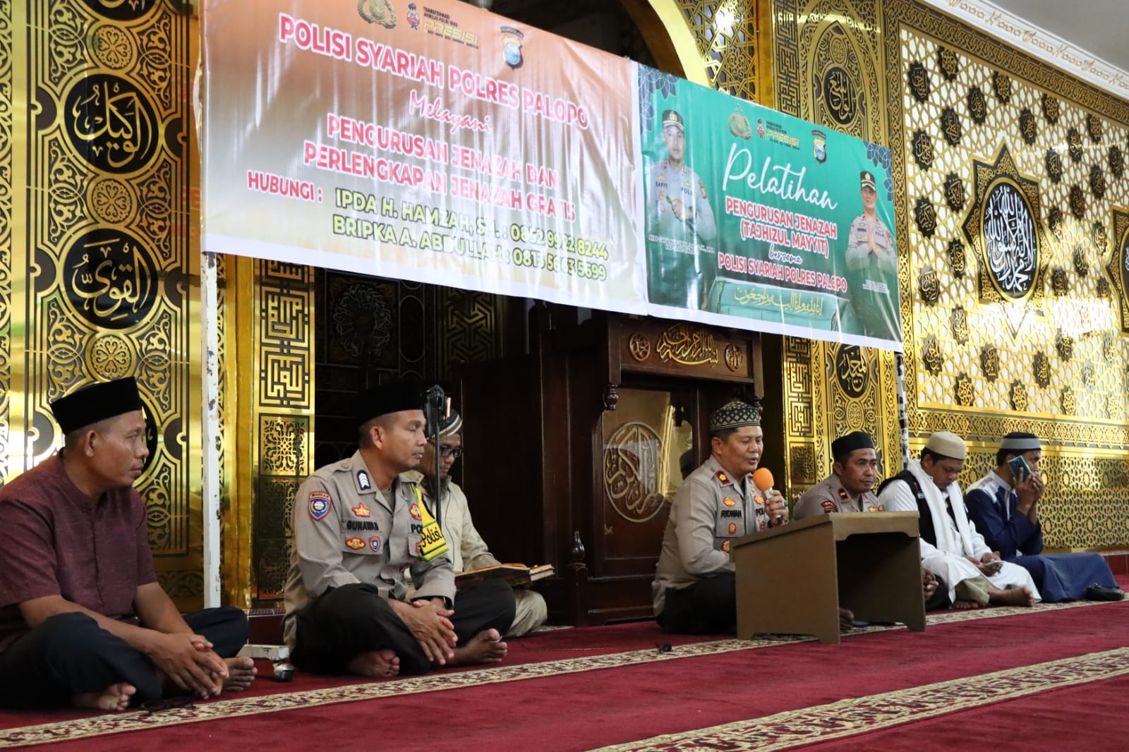 Polres Palopo Gelar Pelatihan Pengurusan Jenazah Di Mesjid HidayatulIkhlas