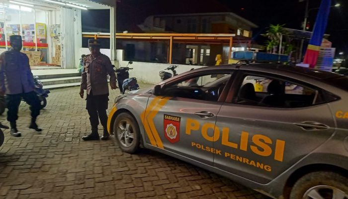 Akhir Pekan, Polsek Penrang Sasar Titik Rawan Kejahatan dengan Berpatroli