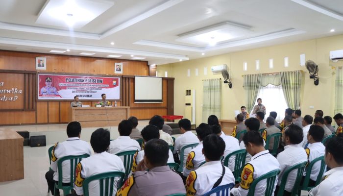 Ini Penyampaian Kapolres Sidrap Saat Buka Secara Langsung Pelatihan Polisi RW