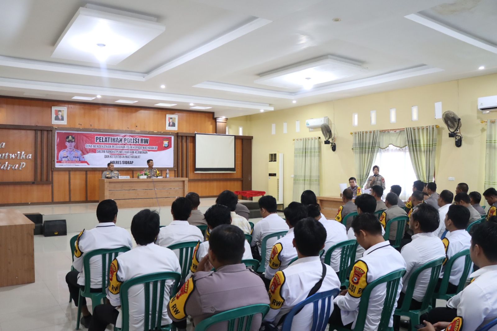 Ini Penyampaian Kapolres Sidrap Saat Buka Secara Langsung Pelatihan Polisi RW