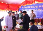 Kapolres Hadiri Pelantikan Kades Terpilih Desa Wiring Tasi Kabupaten Pinrang