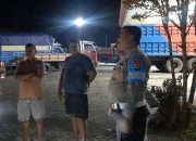 Antisipasi Gangguan Kamtibmas, Personel Polsek Maniangpajo Polres Wajo Gelar Patroli Blue Light