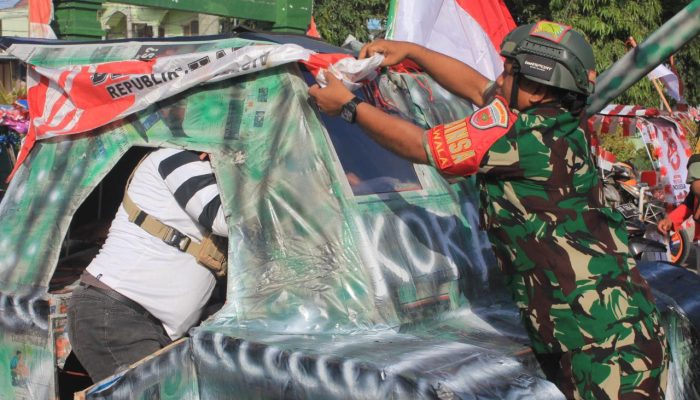 Pesona Kreativitas di Lomba Bemor Hias: Simbol Kecintaan Kodim dan Masyarakat Sidrap pada RI ke-78