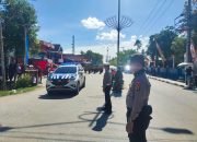 Kapolres Sidrap Turunkan Personel Untuk Pengamanan dan Atur Lalin Dalam Giat Lomba Gerak Jalan
