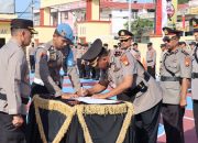 Kapolres Sidrap Pimpin Sertijab, Kasat dan Kapolsek Jajaran