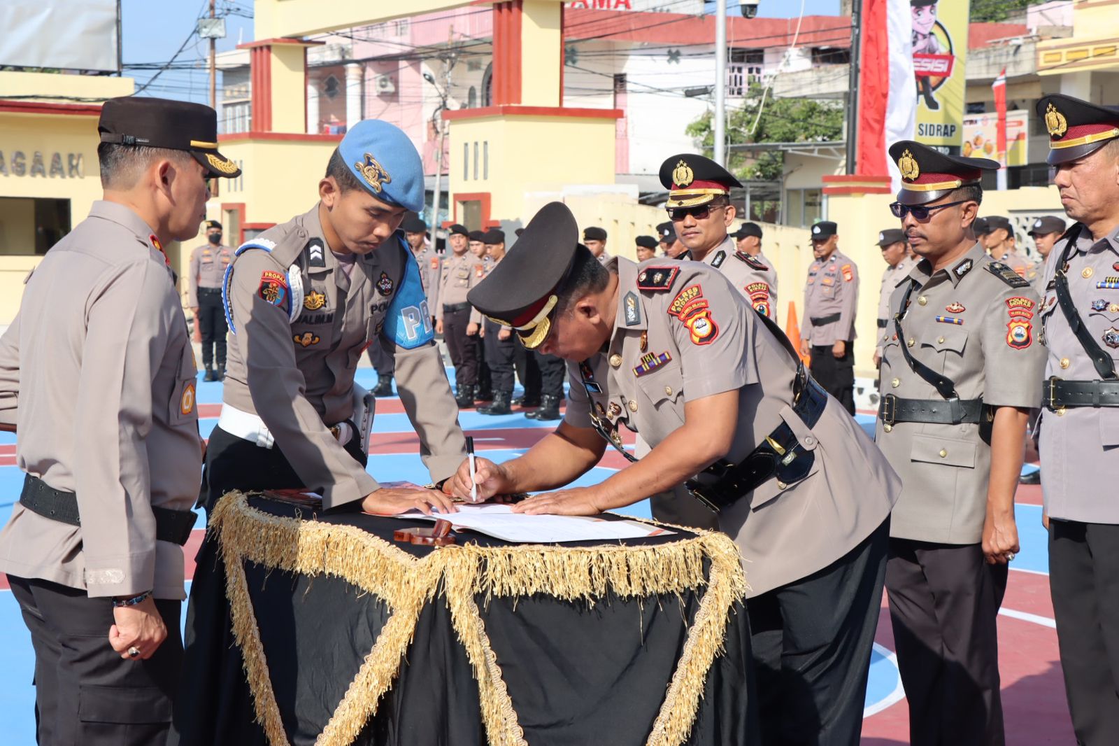 Kapolres Sidrap Pimpin Sertijab, Kasat dan Kapolsek Jajaran