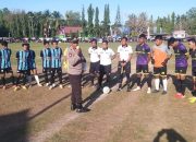 Polsek Majauleng Polres Wajo Lakukan Pengamanan Babak Final Pertandingan Sepak Bola di Paria