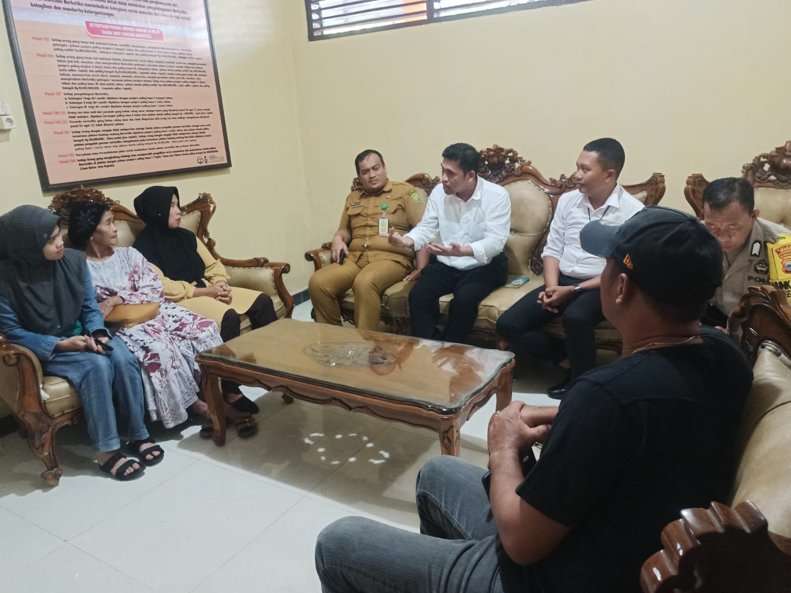 Melalui Posko Kampung Bebas Narkoba MAPPEDECENG Polres Sidrap, Pemakai Narkoba Minta Direhab