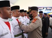 Kapolres Wajo Hadiri Upacara Pengukuhan Pasukan Pengibar Bendera Pusaka Tingkat Kabupaten