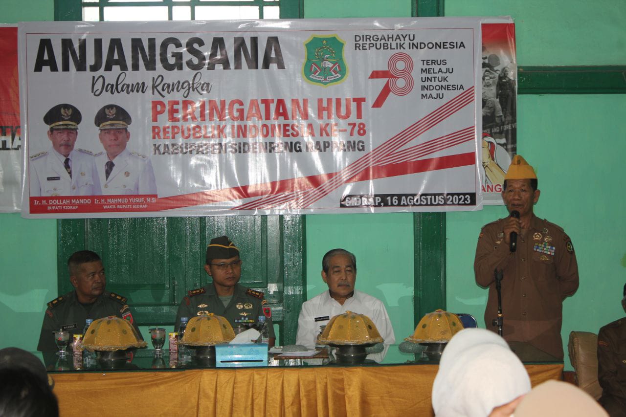 Dandim 1420/Sidrap Ikut Hadir Dalam Anjansana ke Kantor Legiun Veteran Sidrap