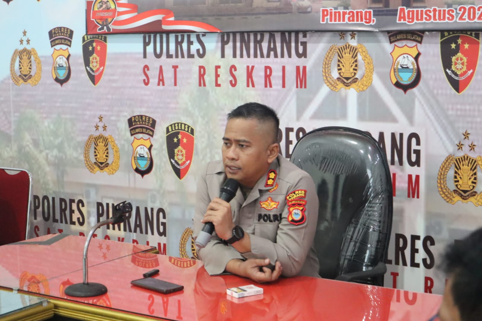 Kapolres Pinrang Gelar Pertemuan Dengan Para Camat Dan Panitia Penyelenggara Pertandingan Dalam Rangka HUT RI