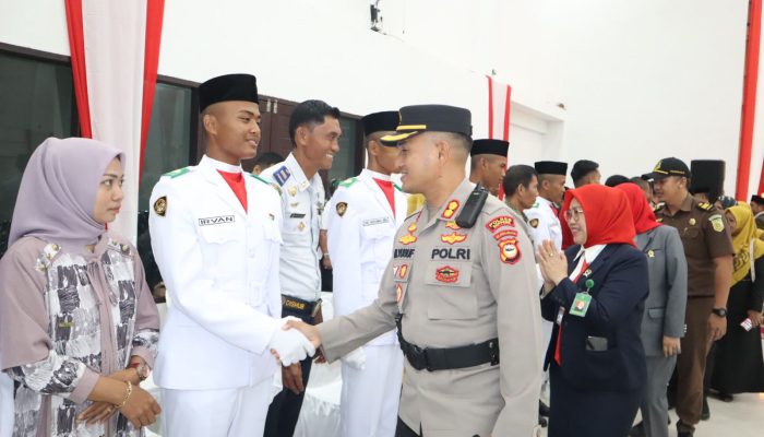 Kapolres Soppeng Hadiri Pengukuhan Paskibraka Soppeng Tahun 2023