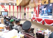 Kapolres Parepare Bersama Forkopimda Ikuti Pidato Kenegaraan Presiden RI Secara Virtual