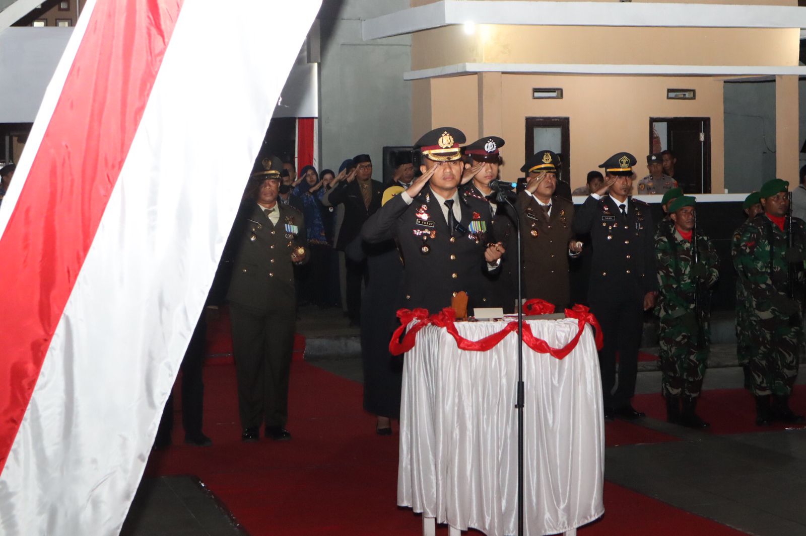 Kapolres Soppeng Pimpin Langsung Apel Kehormatan dan Renungan Suci HUT Kemerdekaan RI ke 78