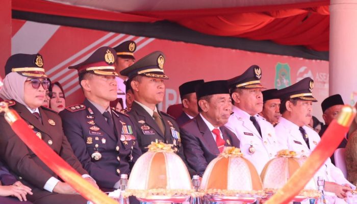 Dandim 1420/Sidrap Ikut Hadir Peringatan Detik-Detik Proklamasi Kemerdekaan ke-78 RI tingkat Kabupaten Sidrap