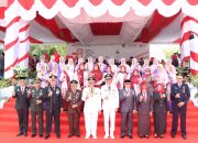 Kapolres Wajo Mengikuti Upacara Peringatan Detik Detik Proklamasi Kemerdekaan RI ke 78 Tahun